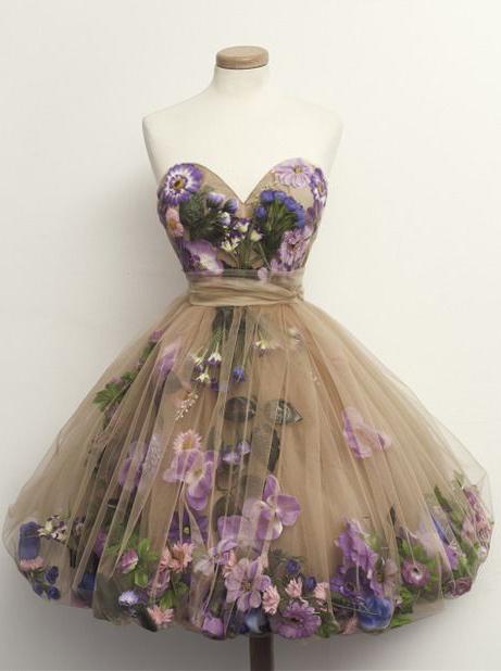 Cute Sweetheart Sweet 16 Dress, A-Line Short Prom Dresses Tulle with Appliques
