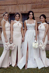 Beaded Straps Gorgeous A-Line Chapel Train Wedding Dresses, Sparkly Backless Wedding Dress