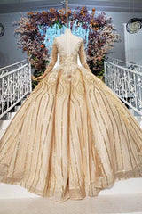 Ball Gown Quinceanera Dress with Sequins and Vintage Appliques