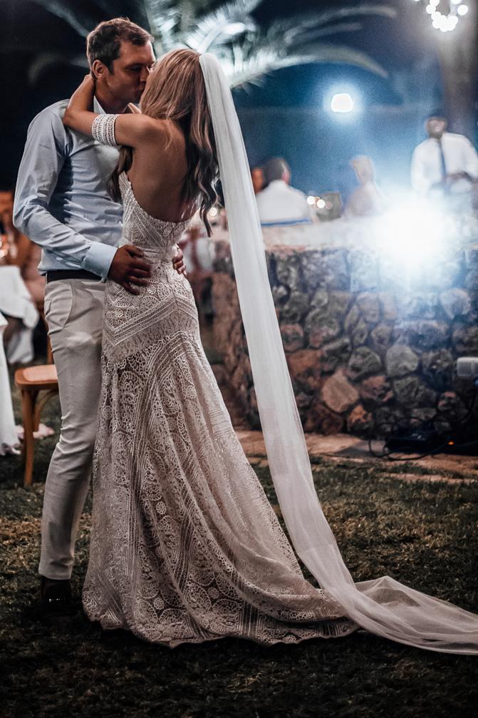 Ivory Lace Sweetheart Beach Mermaid Country Wedding Dress