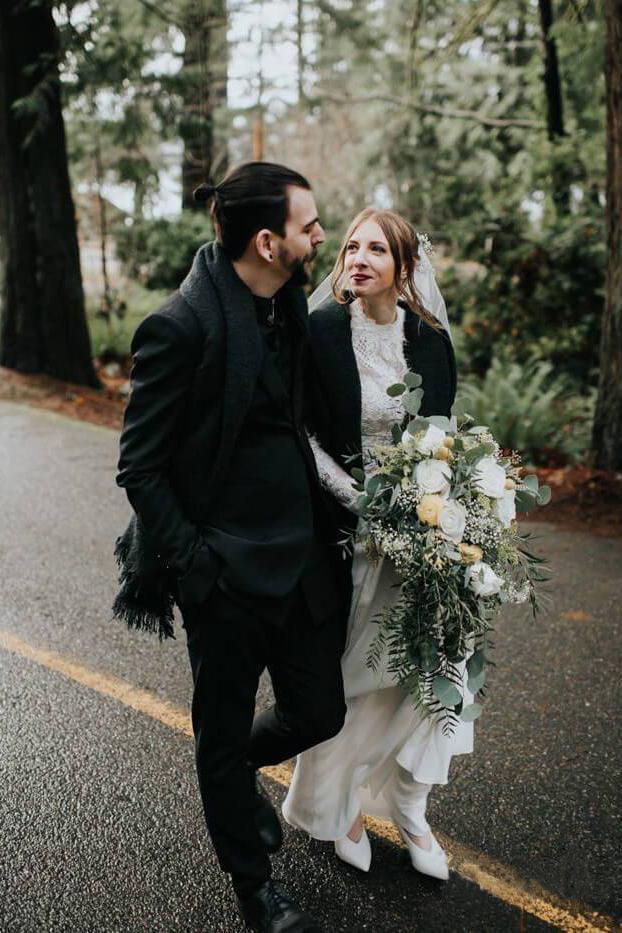 Modest Long Sleeve Lace Wedding Dresses, Mermaid Rustic Bridal Gown