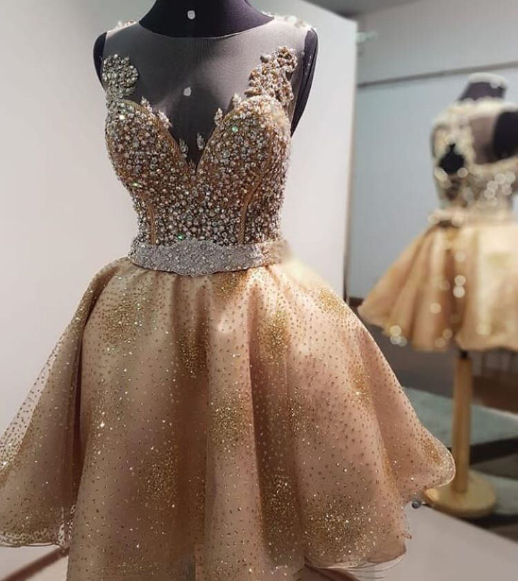 Sparkly Sleeveless Homecoming Dresses, Beading Short Prom Dresses