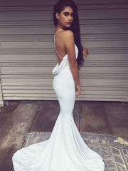 Cowl Cross Backless Mermaid Prom and Evening Dress